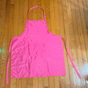 Hot Pink Full-Coverage Apron with Front Pocket